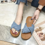 Breakj Slippers Women 2025 Spring And Summer New Fashion Wear A Word Cool Drag Level And Leisure Cross-Cool