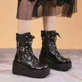 Breakj And Knight Boots 2025 New Large-Size Punk Style Handsome Thick Bottom Women
