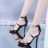 High Heel Shoes Elegant Glitter Shinning Star Heart Pattern Women's Heeled Shoes Party Shoes Women’s High Heel