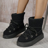 Breakj Thick-Bottomed Cross-Tie Snow Boots Women 2025 Winter New Thick To Keep Warm Leisure Cotton