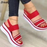 Women Shoes 2023 New Sandals Women Open Toe Shoes Women Thick Bottom Walking Shoes Breathable Sandals Platform Light