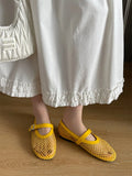 Breakj New Fishing Net Hollow Low Help Shallow Single Shoes Women's