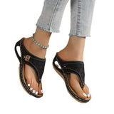 Toe Cool Drag Thick Sole 2023 New Hollow Slope Heel Retro Casual Outside Wear Car Seam Beach