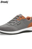 New Men Shoes Lace-Up Men Sneakers Microfiber Leather Casual Shoes For Men Classic Best Sell Footwear Winter