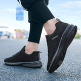 Breakj Men's Shoes 2023 Summer New Men's Large Size Lightweight Running Shoes Flying Breathable Trend Casual