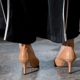 Women Pumps Real Leather 2023 Spring Sexy Thin High Heels Shoes Woman Fashion Spring Office Lady Footwear Size