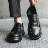 Breakj Ighten Big Head Business Shoes 2024 New Trend Lazy Foot Pedal Casual Shoes
