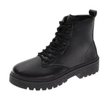 Breakj 2025 New Black Handsome Martin Boots Women's Thick-Bottomed Short