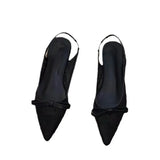 Breakj Wave Dots Single-Shoe Temperament Pointed Bow High Heel High Heel Shoes Can Not Be Breathable Korean Version Of New Women's