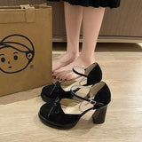 Breakj New Retro British Wind Bow Oceanic Pure Want Small Man Showing High Legs Long High