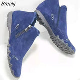 Brand Winter Boots Leopard Women Shoes Flat Casual Cotton Shoes Ankle Boots Thicken Warm Snow Boots Plush Couple