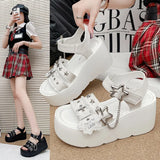 Breakj New Summer Original Y2 Sub-Cultural Sandals Denim Loose Cake Slope And Summer Women's