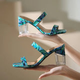 Breakj Spring And Summer New Crystal And Transparent Slippers Women's Heads With High-Color High-Smelly