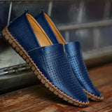 o'clock Hot Sale Men's Genuine Leather Loafers Quality Casual Flats Driving Shoes Luxury Breathable Light Handmade