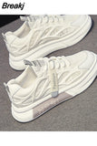 Gradient Thick Sole Sneakers 2023 Summer Breathable Sneakers Casual Designer Girls Platform