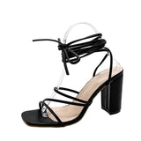 Summer Women Sandals 2020 New Versatile Andromeda Web Celebrity Crystal with Open-toe One-word Heels Sandalias De