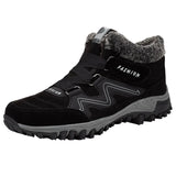 Breakj Heightening Couple Snow Boots Winter Plus Velvet Warm Men's And Women's Outdoor Cotton Shoes In The Gang Sports Cotton Shoes Men's