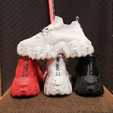Breakj Shoes Women Spring / Summer 2023 New Small White Shoes Platform Platform Student Running Sports Casual Shoes Women's