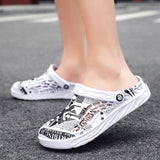 Breakj Men's Hole Shoes Trend Outdoor Wearing Slippers Personality Double-Use Cool Drag Home Comfortable Summer Baotou Beach