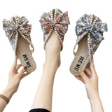 Breakj Women Wear Outside The Summer 2025 New Small Flowers Flat Bottom Fish Mouth Cool Drag Fashion Pedal Pedal Half