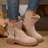 Breakj The Winter Of 2025, The New Snow Boots Woman And The Woman With Velvet Thicken And Warm Fashion Casual Cotton
