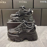 Chunky Sneakers Women Platform Shoes Fashion Breathable Height Increased Thick Bottom Ladies Trainers Basket