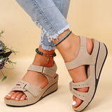 Heeled Sandals Women Summer 2023 Casual Open Toe Platform Gladiator Sandals Woman Plus Size 43 Non Slip Beach Shoes