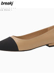 Size 33-42 Women Pumps Summer 2023 Real Leather Casual Flats Shoes for Women Luxury Brand Thick High Heels Shoes
