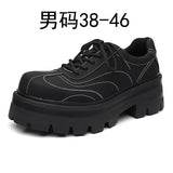 Breakj Bottom Derby Shoes Male Advanced Sense Matte Light Minority Increased Big Head Leather Shoes British Commuter Platform Shoes
