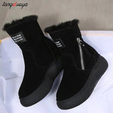 Bottom Side Chain Warm Comfortable Snow Boots for Women In 2024 Winter New Fashion Casual Casual Short Boots for
