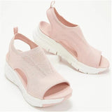 New Large-Size Fly-Woven Thick-Soled Leisure Sandals, Women's Shoes, Fish Mouth Breathable Summer Sports