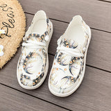 Size 2024 New Canvas Printed Colorful Export National Style Flat-Soled Casual Women's