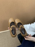 Breakj JIABAO Retro Round Head Light Moutes Soft-Skinned Soft-Skinned Flat-Bottomed Bean Bean-Bean