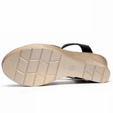 size 33-43 women summer sandals shoes 2019 solid platform wedge sandal female gladiator