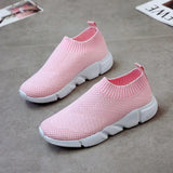 women's sneakers Vulcanized Shoes Sock Sneakers Women Slip On Flat Shoes Women Plus Size Loafers ladies shoes