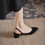 Breakj Sandals Women 2025 New Summer Simple Sharp Heeled Sandals Women's High Heel Fine Fashion Single