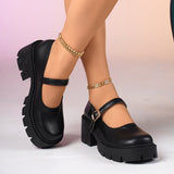 Breakj Pine Cake Thick Bottom Mary Jane Small Leather Shoes Women Jk Uniform Lovely Soft Sister To Increase Small Leather
