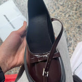 Breakj Wind Thick Sole Small Leather Shoes French Retro Mary Treasure Shoes Single Shoes 2025 Autumn Round Head JK Lefu