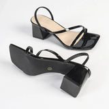 Breakj Summer New Dew Coarse Heel Sandals Women Wear Anti-Slip Slippers High Heel