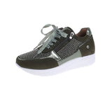 Large Single Shoes Women's New British Sports Shoes Women's Middle Heel Lace-Up Running