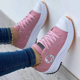 Breakj 2025 New Low-Top Single Shoes Women's Thick-Sed Canvas Shoes With Loose Cream Soles In Front Of The Large Women's