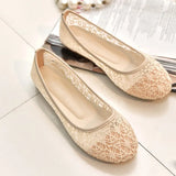 New Women Flats Shoes Ballet Flats Fashion Bow-Knot Women Shoes Slip On Cut Outs Flat Sweet Hollow Summer Female