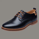 Many Young And Middle-Aged British Leather Shoes Beef Tendon Bottom Men's Shoes Flat Large Spot Quick