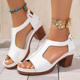 Breakj Summer Women's High-Heeled Sandals Wear Coarse Heeled