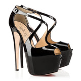 Sandals, Women's Shoes, Fish Mouth Waterproof Table, Gradual Discoloration, Hand-Made Fine Heels, Hate Sky High And