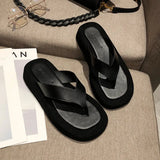 mixed color thick bottom flip flops women famous designe clip toe slippers ladies platform jandal slides beach