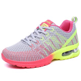 Breakj Women's Shoes Spring New Mesh Fly Weaving Breathable Lightweight Air Cushion Sneakers Women's Korean Version Of Student Casual Running