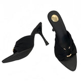 Breakj Folded Metal Buckle Design Sharp-Toe Cool And Drag Summer New Sexy Pure Lusty Temperament Heel High
