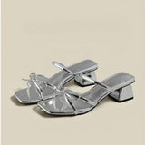 Breakj Bow Temperament Fairy Shoes Summer New High Value Daily Elegant Increase Thin