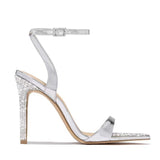 Breakj Buckle Water Drill Fine Heel And Fish Mouth Show High Heels Behind The Empty Head